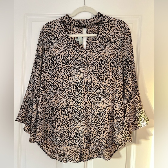 VERONICA M. Choker Style Bell Sleeve Blouse - Picture 1 of 9